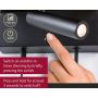 Oprawa ścienna JERIK LED 2,4W 3-STEP DIM 160lm 3000K USB-C 230V Z przełącznikiem Czarny mat /metal - 6