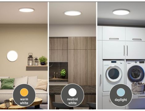 Plafoniera okrągła AKYA LED 35W ze zmienną barwą 3000/4000/6500K 400mm 3400 lm 230V IP20 biały / tworzywo sztuczne - 9