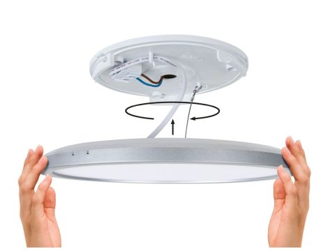 Plafoniera okrągła AKYA LED 35W ze zmienną barwą 3000/4000/6500K 400mm 3400 lm 230V IP20 biały / tworzywo sztuczne - 12