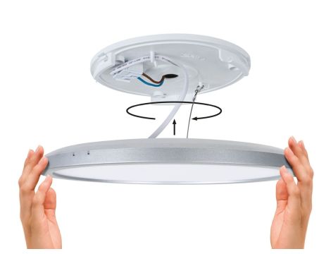 Plafoniera ATRIA SHINE LED Backlight 19W + 2W 2400lm/150lm okrągła 290mm 3000K IP20 230V biały / tworzywo sztuczne - 7