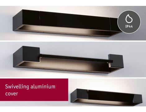 Oprawa ścienna LUCILLE LED 400mm 11W 2700K 3-step DIM 1000lm IP44 230V czarny mat / metal - 8