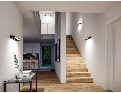 Oprawa ścienna LUCILLE LED 600mm 17W 2700K 3-step DIM 1300lm IP44 230V czarny mat / metal - 9