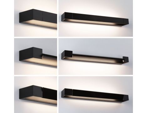 Oprawa ścienna LUCILLE LED 600mm 17W 2700K 3-step DIM 1300lm IP44 230V czarny mat / metal - 3