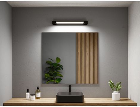 Oprawa ścienna LUCILLE LED 600mm 17W 2700K 3-step DIM 1300lm IP44 230V czarny mat / metal - 8