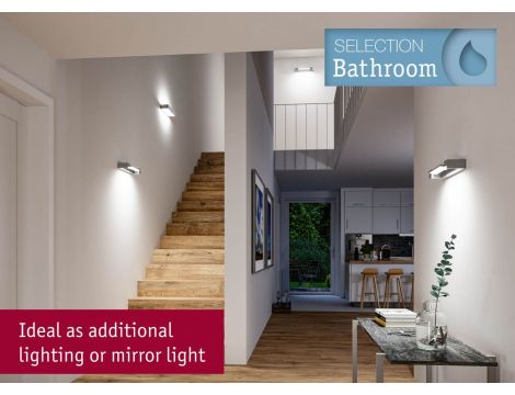 Oprawa ścienna LUCILLE LED 400mm 11W 2700K 3-step DIM 1000lm IP44 230V aluminium mat / metal - 11