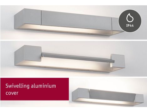 Oprawa ścienna LUCILLE LED 400mm 11W 2700K 3-step DIM 1000lm IP44 230V aluminium mat / metal - 9