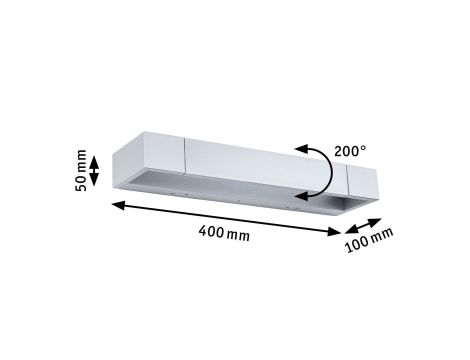 Oprawa ścienna LUCILLE LED 400mm 11W 2700K 3-step DIM 1000lm IP44 230V aluminium mat / metal - 13