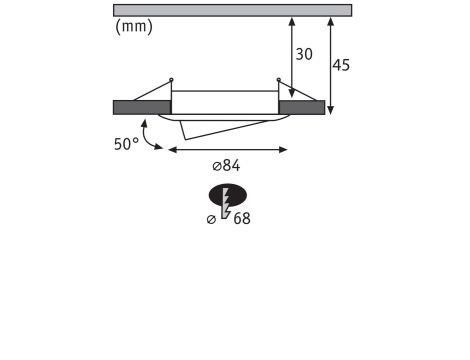 Zestaw wychylnych opraw wpuszczanych LED Nova Coin okrągłych 84mm 100° 3x6W 3x470lm 2700K IP23 230V Złoty matowy / aluminium - 6