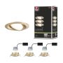 Zestaw wychylnych opraw wpuszczanych LED Nova Coin okrągłych 3-Step DIM 84mm 100° 3x6W 3x470lm 2700K IP23 230V Złoty matowy / aluminium - 9