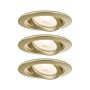 Zestaw opraw do wbudowania Nova PLUS GU10 3x6W 93mm 3x460lm 2700K 230V IP65 wychylna złoty matowy / aluminium - 2