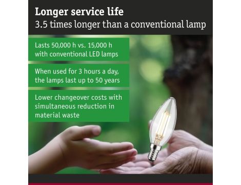 Źródło światła LED ECO LINE świeca 4W 840lm E14 3000K klasa A 230V przezroczysty / szkło - 7