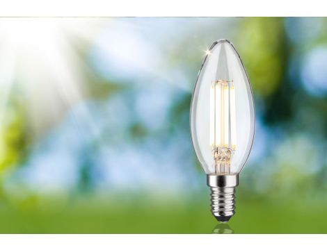 Źródło światła LED ECO LINE świeca 4W 840lm E14 3000K klasa A 230V przezroczysty / szkło - 3