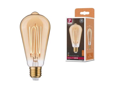 Źródło światła LED Rustic Shine 4,2W E27 żarnik w kształcie litery I 300lm1800K ST64 3StepDim złota - 7