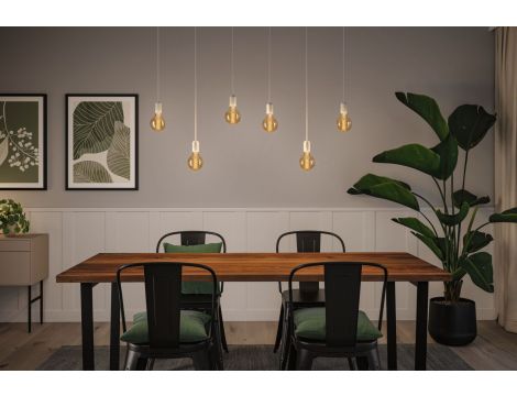 Źródło światła LED Rustic Shine 4,2W E27 żarnik w kształcie litery S 300lm1800K G95 3StepDim złota - 4