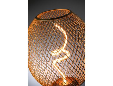 Źródło światła LED METALLIC GLOW Globe mosiądz Twist E27 4W 180lm 3StepDim 1800K 230V / metal siateczka - 2