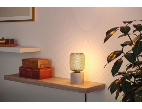 Źródło światła LED METALLIC GLOW ZYL mosiądz Twist E27 4W 180lm 3StepDim 1800K 230V / metal siateczka - 4