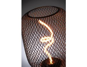 Źródło światła LED METALLIC GLOW ZYL czarny Twist E27 4W 160lm 3StepDim 1800K 230V / metal siateczka - image 2