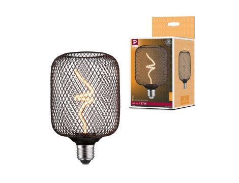 Źródło światła LED METALLIC GLOW ZYL czarny Twist E27 4W 160lm 3StepDim 1800K 230V / metal siateczka - 6