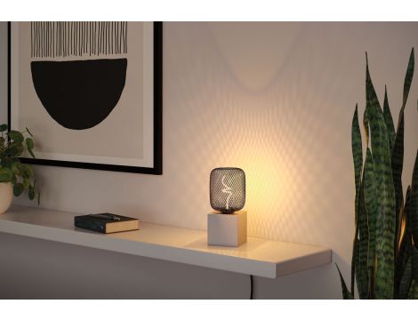 Źródło światła LED METALLIC GLOW ZYL czarny Twist E27 4W 160lm 3StepDim 1800K 230V / metal siateczka - 4