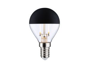 Źródło światła LED Kropla zwierciadło czarny mat 2,5W 230V 250lm E14 2700K ściemniany / przezroczysta