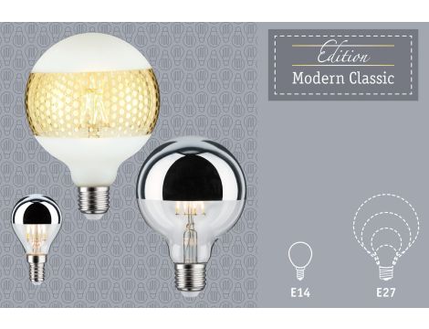 Źródło światła LED Kropla zwierciadło czarny mat 2,5W 230V 250lm E14 2700K ściemniany / przezroczysta - 5