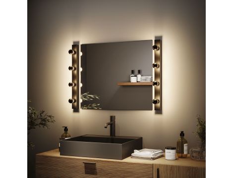 Źródło światła LED Kropla zwierciadło czarny mat 4,5W 230V 470lm E14 2700K ściemniany / przezroczysta - 4