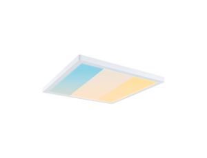 Plafoniera ATRIA SHINE LED 15,7W ze zmienną barwą 3000/4000/6500K + światło odbite kwadrat 298x298mm/35mm 2100 lm 230V IP44 Klasa energ. B biały / tworzywo sztuczne