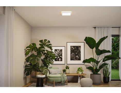 Plafoniera ATRIA SHINE LED 15,7W ze zmienną barwą 3000/4000/6500K + światło odbite kwadrat 298x298mm/35mm 2100 lm 230V IP44 Klasa energ. B biały / tworzywo sztuczne - 11