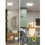Plafoniera ATRIA SHINE LED 15,7W ze zmienną barwą 3000/4000/6500K + światło odbite kwadrat 298x298mm/35mm 2100 lm 230V IP44 Klasa energ. B biały / tworzywo sztuczne - 14