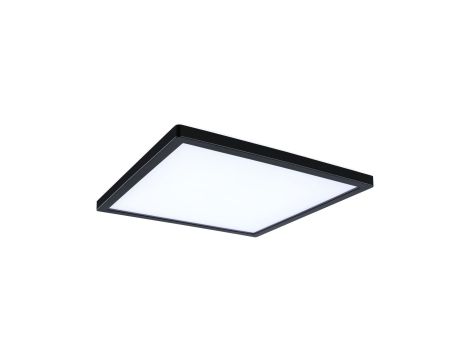 Plafoniera ATRIA SHINE LED 15,7W ze zmienną barwą 3000/4000/6500K + światło odbite kwadrat 298x298mm/35mm 2100 lm 230V IP44 Klasa energ. B czarny / tworzywo sztuczne - 2