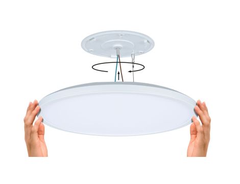 Plafoniera ATRIA SHINE LED Backlight 20,8W IP44 2800lm 400mm WS 3000/4000/6500K 230V biały / tworzywo sztuczne - 9