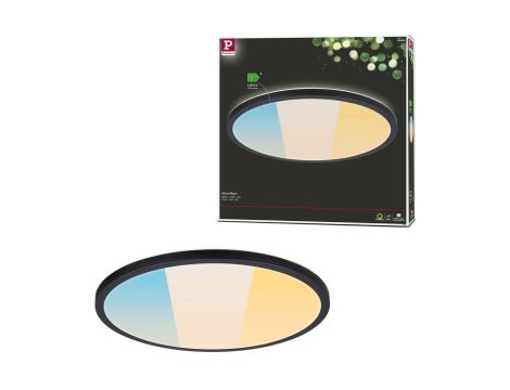 Plafoniera ATRIA SHINE LED Backlight 20,8W IP44 2800lm 400mm WS 3000/4000/6500K 230V czarny / tworzywo sztuczne - 16