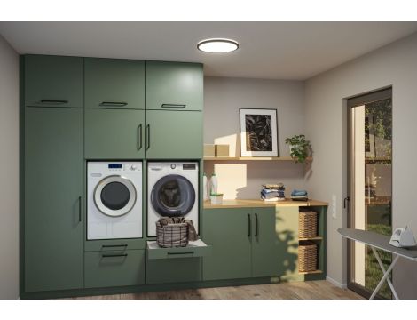 Plafoniera ATRIA SHINE LED Backlight 20,8W IP44 2800lm 400mm WS 3000/4000/6500K 230V czarny / tworzywo sztuczne - 8