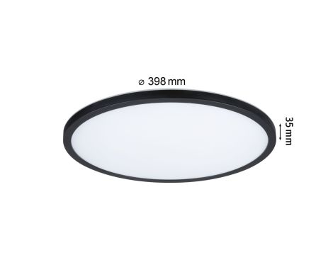 Plafoniera ATRIA SHINE LED Backlight 20,8W IP44 2800lm 400mm WS 3000/4000/6500K 230V czarny / tworzywo sztuczne - 15