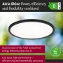 Plafoniera ATRIA SHINE LED Backlight 20,8W IP44 2800lm 400mm WS 3000/4000/6500K 230V czarny / tworzywo sztuczne - 15