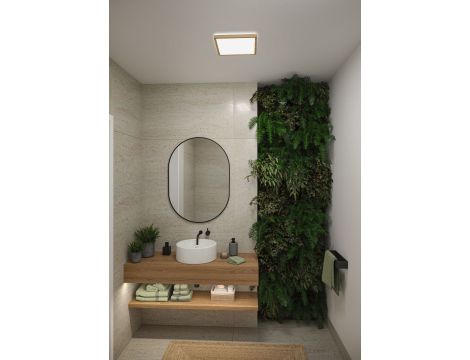 Plafoniera ATRIA SHINE LED Backlight 15,7W IP44 2100lm 300x300mm WS 3000/4000/6500K 230V drewnopodobny dąb / tworzywo sztuczne - 7