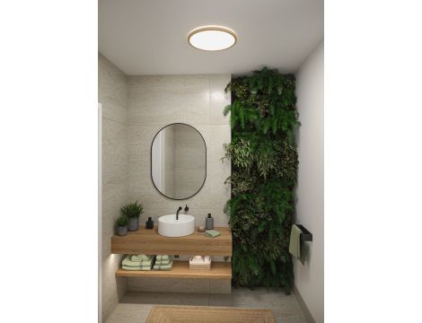 Plafoniera ATRIA SHINE LED Backlight 20,8W IP44 2800lm 400mm WS 3000/4000/6500K 230V drewnopodobny dąb / tworzywo sztuczne - 7