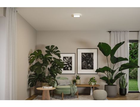 Plafoniera ATRIA SHINE LED 8W ze zmienną barwą 3000/4000/6500K + światło odbite kwadrat 190x190mm/35mm 1160 lm 230V IP44 Klasa energ. B biały / tworzywo sztuczne - 5