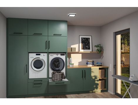 Plafoniera ATRIA SHINE LED 8W ze zmienną barwą 3000/4000/6500K + światło odbite kwadrat 190x190mm/35mm 1160 lm 230V IP44 Klasa energ. B czarny / tworzywo sztuczne - 11