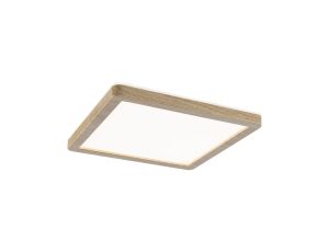 Plafoniera ATRIA SHINE LED 8W ze zmienną barwą 3000/4000/6500K + światło odbite kwadrat 190x190mm/35mm 1160 lm 230V IP44 Klasa energ. B wzór drewna / tworzywo sztuczne - image 2