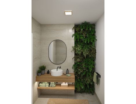 Plafoniera ATRIA SHINE LED 8W ze zmienną barwą 3000/4000/6500K + światło odbite kwadrat 190x190mm/35mm 1160 lm 230V IP44 Klasa energ. B wzór drewna / tworzywo sztuczne - 4