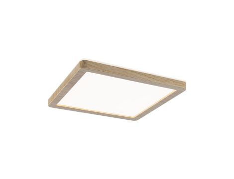 Plafoniera ATRIA SHINE LED 8W ze zmienną barwą 3000/4000/6500K + światło odbite kwadrat 190x190mm/35mm 1160 lm 230V IP44 Klasa energ. B wzór drewna / tworzywo sztuczne - 2