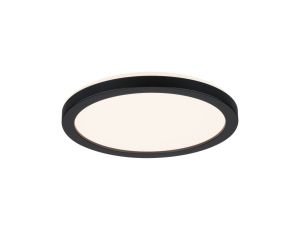 Plafoniera ATRIA SHINE LED 7,6W ze zmienną barwą 3000/4000/6500K + światło odbite okrągła 190mm/35mm 1000 lm 230V IP44 Klasa energ. B czarny / tworzywo sztuczne - image 2