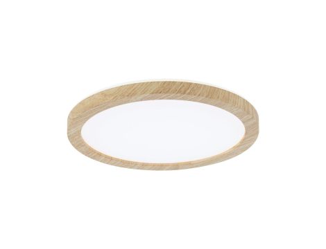 Plafoniera ATRIA SHINE LED 7,6W ze zmienną barwą 3000/4000/6500K + światło odbite okrągła 190mm/35mm 1000 lm 230V IP44 Klasa energ. B wzór drewna / tworzywo sztuczne - 2