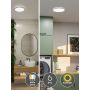 Plafoniera ATRIA SHINE LED 14,8W ze zmienną barwą 3000/4000/6500K okrągła 300mm 2250 lm 230V IP44 Klasa energ. B chrom / tworzywo sztuczne - 7