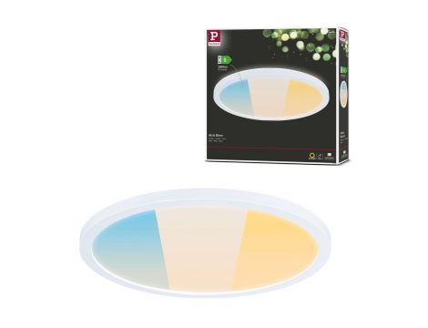 Plafoniera ATRIA SHINE LED 14,8W ze zmienną barwą 3000/4000/6500K + światło odbite okrągła 298mm/35mm 2250 lm 230V IP44 Klasa energ. B biały / tworzywo sztuczne - 15