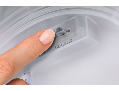 Plafoniera ATRIA SHINE LED 14,8W ze zmienną barwą 3000/4000/6500K + światło odbite okrągła 298mm/35mm 2250 lm 230V IP44 Klasa energ. B biały / tworzywo sztuczne - 10