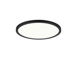 Plafoniera ATRIA SHINE LED 14,8W ze zmienną barwą 3000/4000/6500K + światło odbite okrągła 298mm/35mm 2250 lm 230V IP44 Klasa energ. B czarny / tworzywo sztuczne - image 2