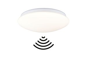 Plafoniera Leonis II LED 16,5W z czujnikiem HF okrągła 280mm 1750lm Power DIP 13/18W White Select 3000/4000/5700K IP44 230V biały / tworzywo sztuczne