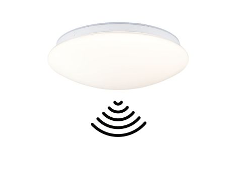 Plafoniera Leonis II LED 16,5W z czujnikiem HF okrągła 280mm 1750lm Power DIP 13/18W White Select 3000/4000/5700K IP44 230V biały / tworzywo sztuczne